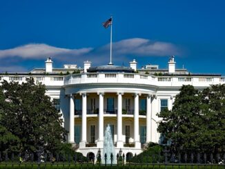 Bitcoin The White House, a frontal view