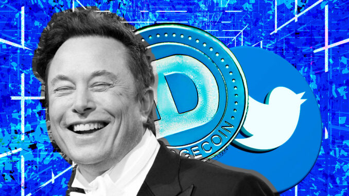 DOGE up 18% as Elon Musk moves to take over Twitter