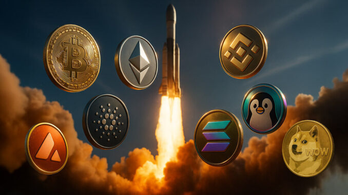 Altcoins roar as Bitcoin hits new all-time highs, Cardano and XRP surge over 10%