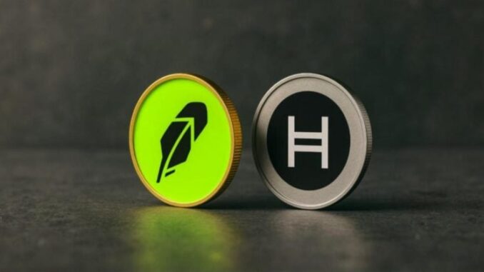 Robinhood US lists Hedera HBAR, extending support for classic coins following XRP, SOL, ADA