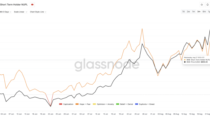 BNB Short-Term Holders Might Lower The Selling Intensity
