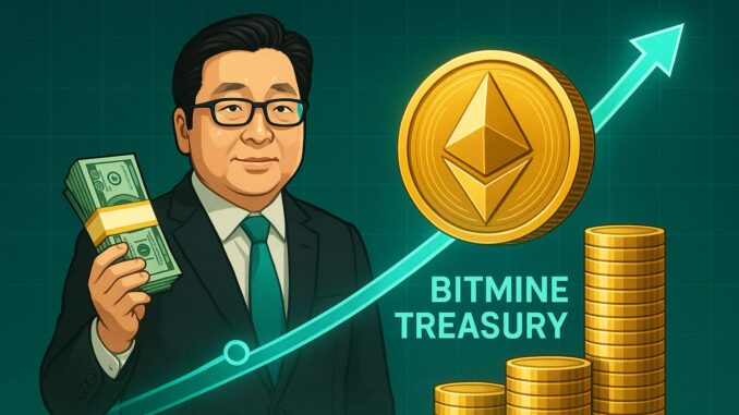 Tom Lee Buys $45M In Ethereum As Bitmine Expands Treasury To $7B ETH