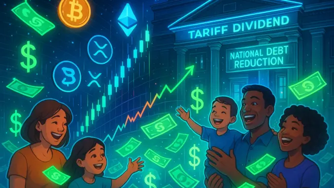 Trump’s proposed $1-2K tariff rebates could spark consumer spending and a selective rally in altcoins.
