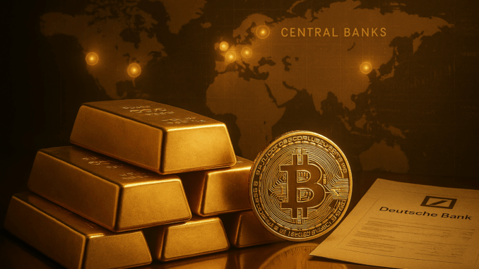 Deutsche Bank sees parallels between Gold and Bitcoin as central banks boost gold reserves