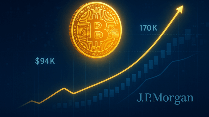 JPMorgan sees limited downside for Bitcoin, upside potential toward $170,000