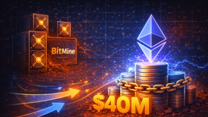 BitMine Doubles Down on Ethereum With $40M Accumulation