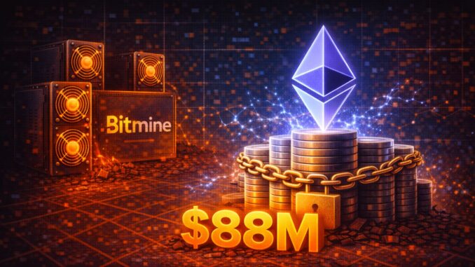 Ethereum Institutional Accumulation Continues: Bitmine Buys $88M Worth of ETH