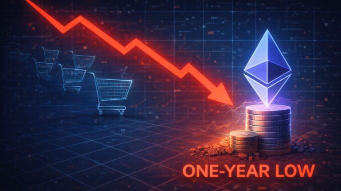 Ethereum Retail Participation Vanishes: Hits One-Year Low In Network Activity