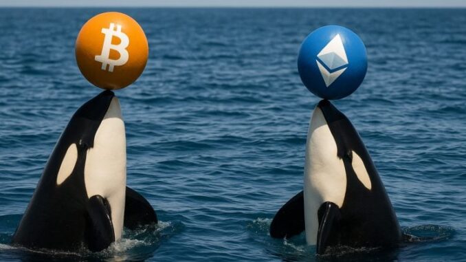 Long-dormant ETH wallet and major BTC holders move funds before Fed meeting