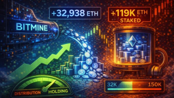 Bitmine Expands Ethereum Holdings: Adds 32,938 ETH And Stakes Nearly 119K ETH