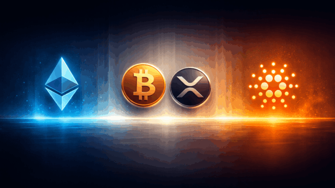 Ethereum Still Undervalued As Bitcoin, XRP Sit Near Neutral, Santiment Says