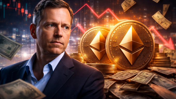 Peter Thiel Dumps Ethereum Treasury Play ETHZilla, Exits Entire Stake