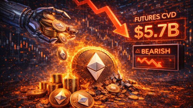 Smart Money Still Selling Ethereum? Futures CVD Shows $5.7B Bearish Pressure