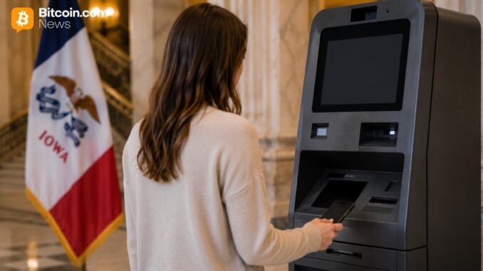 Iowa Signs Crypto ATM Licensing and Oversight Bill Into Law