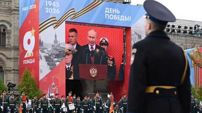Putin claims Ukraine conflict is ‘coming to an end’ after Victory Day parade